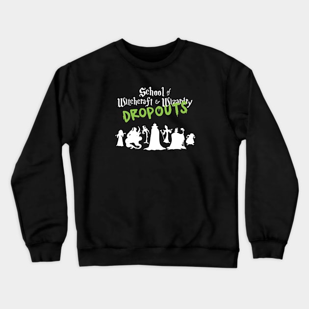 The Dropouts- White Crewneck Sweatshirt by MagicalMountains